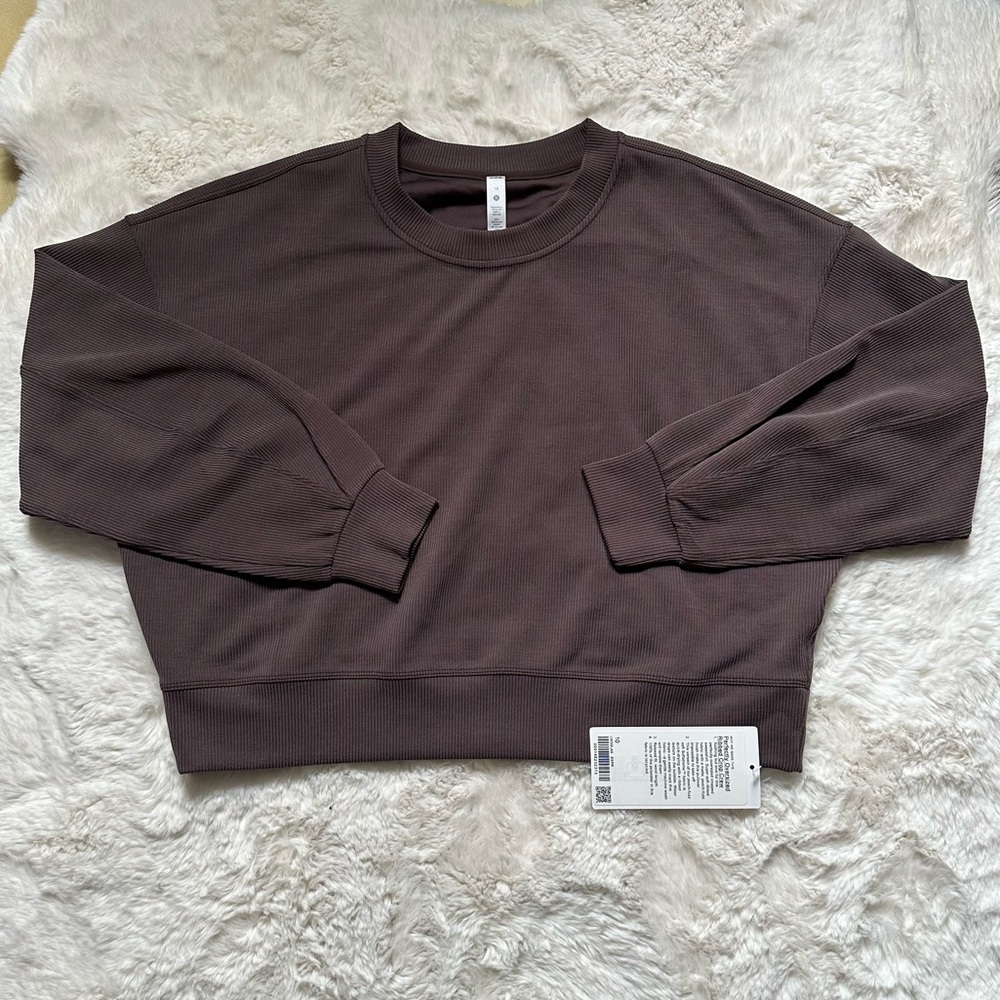Lululemon Ribbed Perfectly Oversized Cropped Crew
